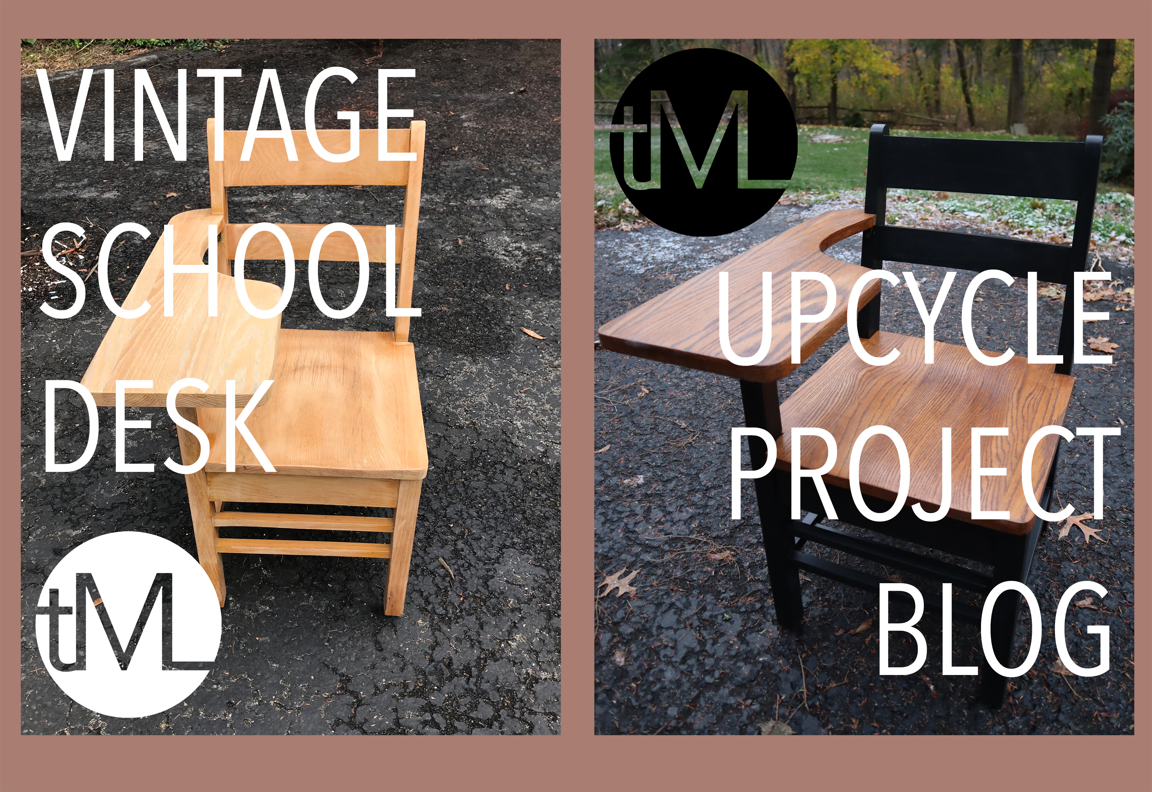 Vintage School Desk Upcycle Diy Furniture Makeover Plus Video